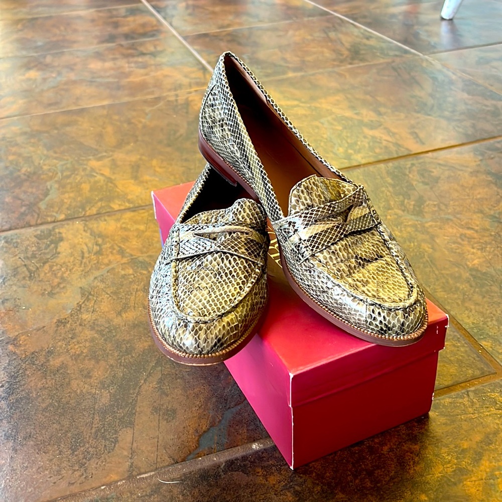 Ralph Lauren snakeskin loafers. 6.5B